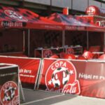 Carpa personalizada y vallas publicitarias realizadas por Rotulex